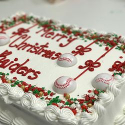 Anne's Donuts - Baseball x Christmas cake!