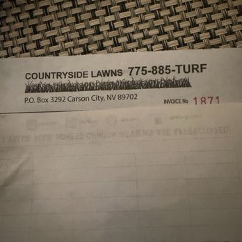 Countryside Lawns - Invoice from today.. - Landscaping Near Me Countryside Lawns - Invoice from today.. - Landscaping Near Me