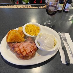 Red Zone of Colon - Smoked Windsor Pork Chop Dinner......mouth watering
