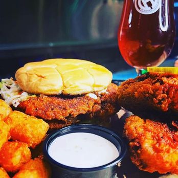 Phantom Pig Barbecue - Nashville Hot chicken sandwich, tenders and tots - Food Trucks Near Me