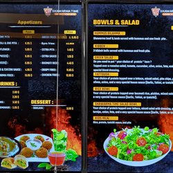 Shawarma Time - Menu #1 - sides, salads