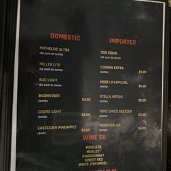Certified Bar & Grill - Menu