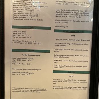Buddy's Log Cabin Family Restaurant - menu - Ice Cream & Frozen Yogurt Near Me - Pine Grove, Pennsylvania