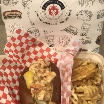 Jolene's - Ewa Beach - Buttah lobster roll w/crinkle fries (my favorite out of the 3 sandwiches) looks small in photos but portion was pretty good size. - Burgers Near Me - Ewa Beach, Hawaii