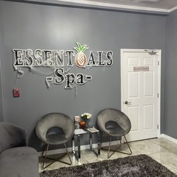 Essentials Spa - Interior, decorated for Halloween