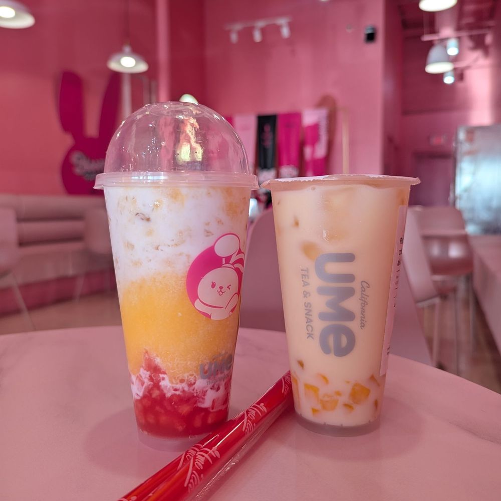 Ume Tea - Mango melon (seasonal) and mango mango. Both medium size - Coffee & Tea Near Me - Mesa, Arizona Ume Tea - Mango melon (seasonal) and mango mango. Both medium size - Coffee & Tea Near Me - Mesa, Arizona