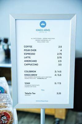 Menu photo 3 Kings Arms Coffee Tampa, FL
