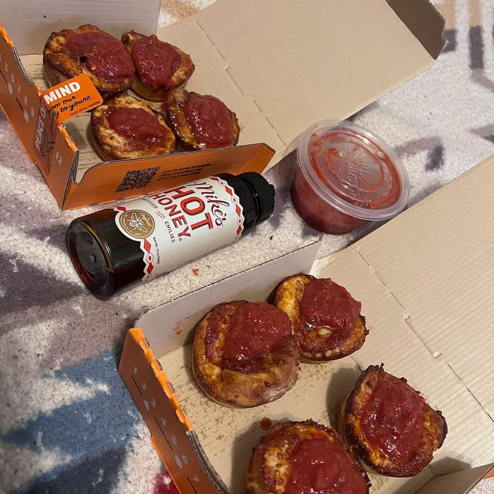Little Caesars Pizza - Crazy puff w/ drizzle of mikes hot honey top with marinara - Pizza Near Me - Lathrop, California Little Caesars Pizza - Crazy puff w/ drizzle of mikes hot honey top with marinara - Pizza Near Me - Lathrop, California