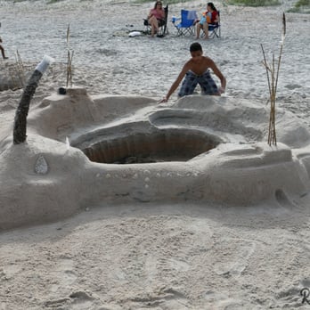 Ormond Beach - One of our many sandcastles - January 2016 - Landmarks & Historical Buildings Near Me - Ormond Beach, Florida