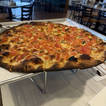 Frank Pepe Pizzeria Napoletana - Fresh Summer Tomato Pie - Pizza Near Me - Warwick, Rhode Island Frank Pepe Pizzeria Napoletana - Fresh Summer Tomato Pie - Pizza Near Me - Warwick, Rhode Island