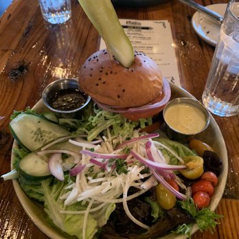 The Parish - Backyard Burger Lunch with Salad - Gastropubs Near Me - Tucson, Arizona The Parish - Backyard Burger Lunch with Salad - Gastropubs Near Me - Tucson, Arizona