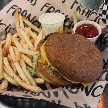 Francis Burger Joint - GF Francis burger with cheese - Burgers Near Me - Minneapolis, Minnesota Francis Burger Joint - GF Francis burger with cheese - Burgers Near Me - Minneapolis, Minnesota