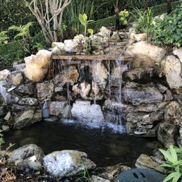 Natural Waterfall on slope of hill. Timeless Ponds and Fountains did an AMAZING JOB on this cleanout Natural Waterfall on slope of hill. Timeless Ponds and Fountains did an AMAZING JOB on this cleanout