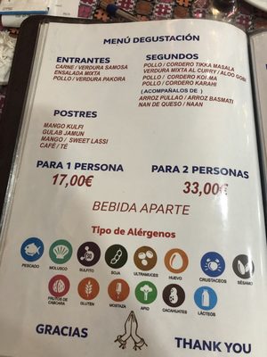 Menu photo 3 Kathmandu Tandoori House Madrid, M