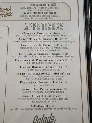 Menu photo 5 The Henry Carlsbad, CA