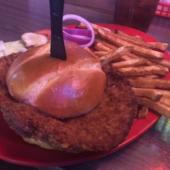 Rowdy's - Mouthwatering tenderloin sandwich - Dive Bars Near Me - Yorkville, Illinois