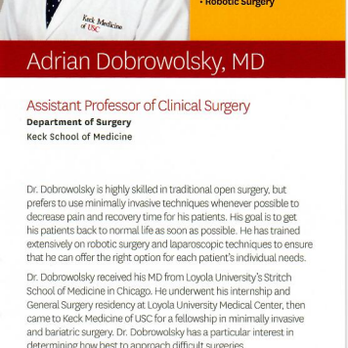 Adrian Dobrowolsky - Surgeons Near Me - Los Angeles, California Adrian Dobrowolsky - Surgeons Near Me - Los Angeles, California