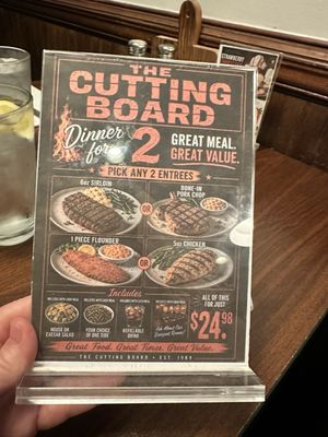 Menu photo 1 The Cutting Board Burlington, NC Menu photo 1 The Cutting Board Burlington, NC