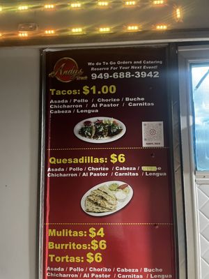 Menu photo 8 Andy’s Taco Truck Westminster, CA Menu photo 8 Andy’s Taco Truck Westminster, CA