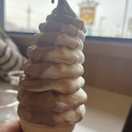 Swirl ice cream cone