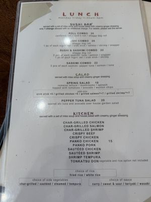 Menu photo 1 Nori Sushi Bistro Houston, TX