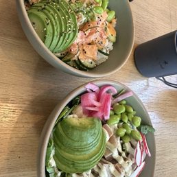 Spicy salmon and Albacore Bowl