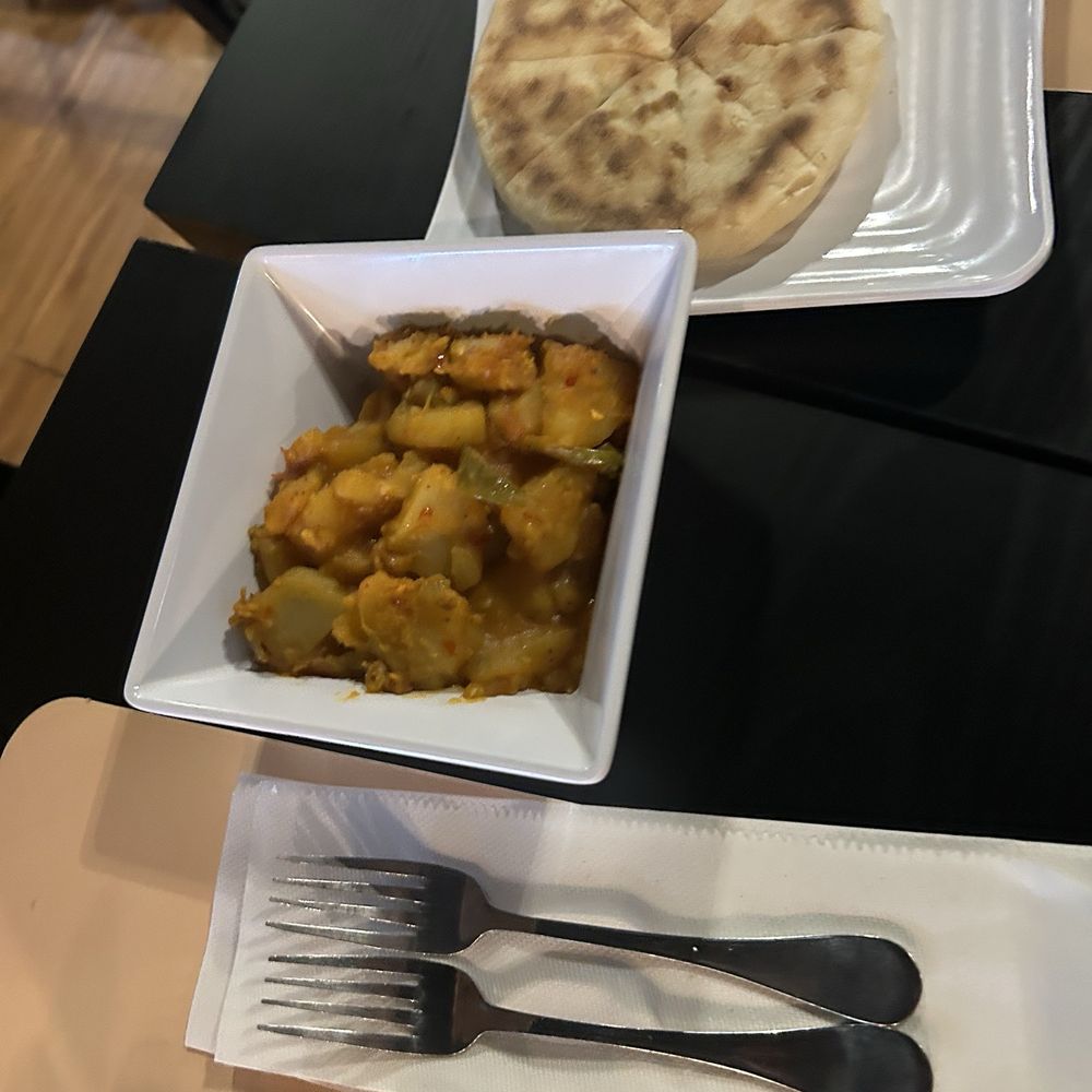 Arya - Aloo with bread - Cafes Near Me - Elmhurst, New York