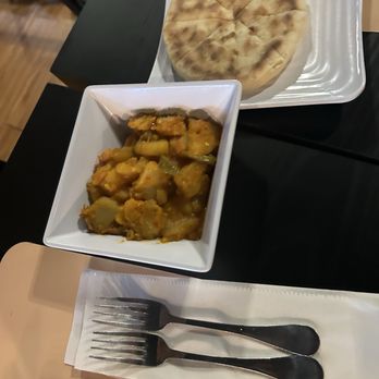 Arya - Aloo with bread - Cafes Near Me - Elmhurst, New York