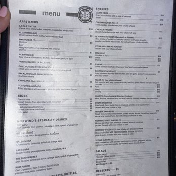 Norwind's - Menu - Bars Near Me - Brooklyn, New York