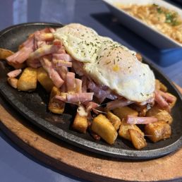 Rise and shine skillet (minus the onions). Rise and shine skillet (minus the onions).