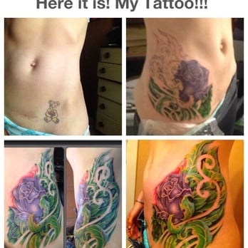 Masquerade Tattoo - My cover up with Jay Baxter start to finish. - Tattoo Near Me - Patchogue, New York