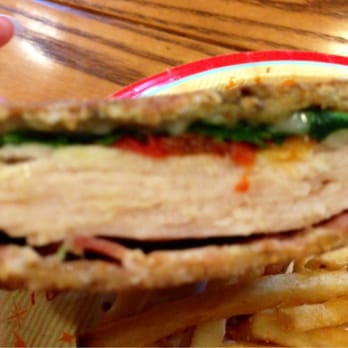 Backlot Express - Pressed Turkey Sandwich on multigrain bread - very filling! - American Near Me - Lake Buena Vista, Florida