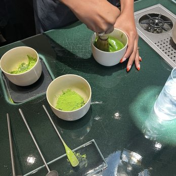 12 Matcha - Preparing the Americano - Cafes Near Me - New York, New York