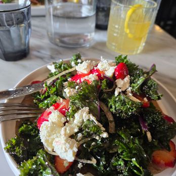 Hearth &Table - Strawberry Kale salad w/ Feta - Pizza Near Me - Lincoln City, Oregon Hearth &Table - Strawberry Kale salad w/ Feta - Pizza Near Me - Lincoln City, Oregon