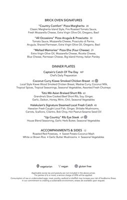 Menu photo 8 House Without A Key Honolulu, HI Menu photo 8 House Without A Key Honolulu, HI