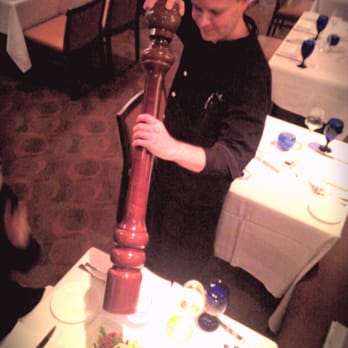 Sea Salt - Shayne with Sea Salt's second-largest pepper mill! - Seafood Near Me - Naples, Florida Sea Salt - Shayne with Sea Salt's second-largest pepper mill! - Seafood Near Me - Naples, Florida