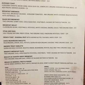 Magpie Cafe - Menu - New American Near Me - Sacramento, California Magpie Cafe - Menu - New American Near Me - Sacramento, California