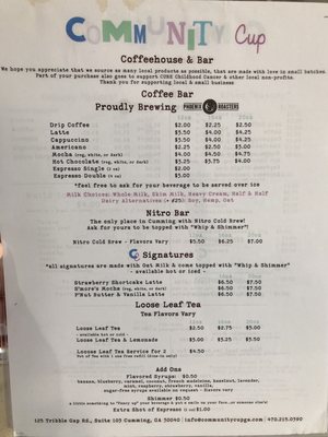 Menu photo 6 Community Cup Cumming, GA Menu photo 6 Community Cup Cumming, GA