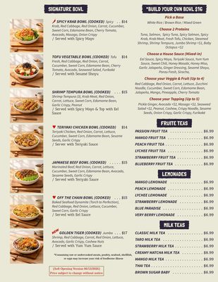 Menu photo 2 Kuloo Poke Oakland Park, FL Menu photo 2 Kuloo Poke Oakland Park, FL