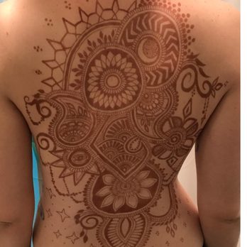 Ritual By Design - My back design stain 24 hours later :) It only got darker from here! - Henna Artists Near Me - San Francisco, California Ritual By Design - My back design stain 24 hours later :) It only got darker from here! - Henna Artists Near Me - San Francisco, California