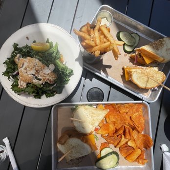 The Oakmont - Tuscan kale chicken salad, chicken sandwiches, chips and truffle fries - American Near Me - Indianapolis, Indiana The Oakmont - Tuscan kale chicken salad, chicken sandwiches, chips and truffle fries - American Near Me - Indianapolis, Indiana