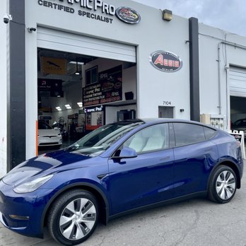 Auto Pro Detailing Dublin - Project done!  - PPF on bumper and hood with ceramic coating on rest of Model Y - Auto Detailing Near Me - Dublin, California