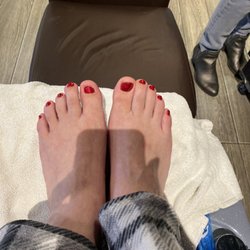 Cosmo Nail & Spa - They brought me four reds to choose from and I love what I chose!