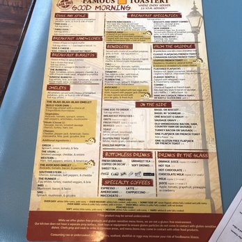 Famous Toastery - Breakfast menu - Breakfast & Brunch Near Me - Cary, North Carolina Famous Toastery - Breakfast menu - Breakfast & Brunch Near Me - Cary, North Carolina