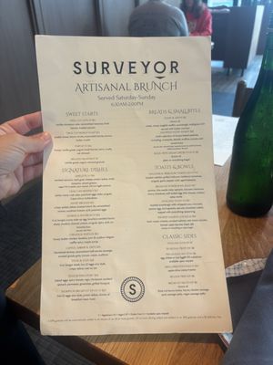 Menu photo 1 Surveyor Washington, DC, DC Menu photo 1 Surveyor Washington, DC, DC