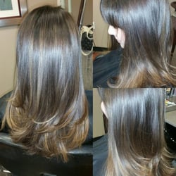 Creations By Gina - #longhair #bangs #colormelt #balayage #olaplex #goldwell