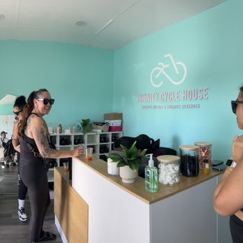 Infinity Cycle House - Front desk - Cycling Classes Near Me - Buena Park, California