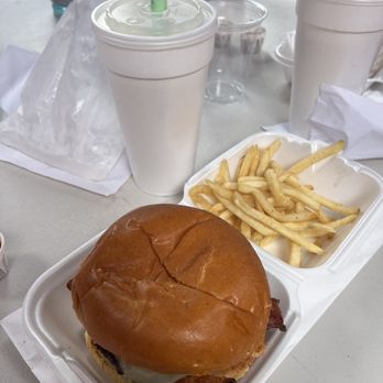 Hungry Hut - Hut burger with fries and a butterfinger shake. - Burgers Near Me - Shaver Lake, California Hungry Hut - Hut burger with fries and a butterfinger shake. - Burgers Near Me - Shaver Lake, California