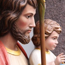 St Clare of Assisi Roman Catholic Parish - Saint Joseph with Jesus statue