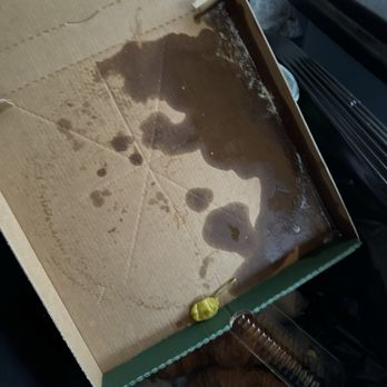 Papa Johns Pizza - Greasy, wet pizza box. - Pizza Near Me - Flowery Branch, Georgia Papa Johns Pizza - Greasy, wet pizza box. - Pizza Near Me - Flowery Branch, Georgia